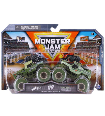 Monster Jam Truck - 1:64 - 2-pack - Shaker/Soldier Fortune - Monster Jam - OneSize - Auto´s