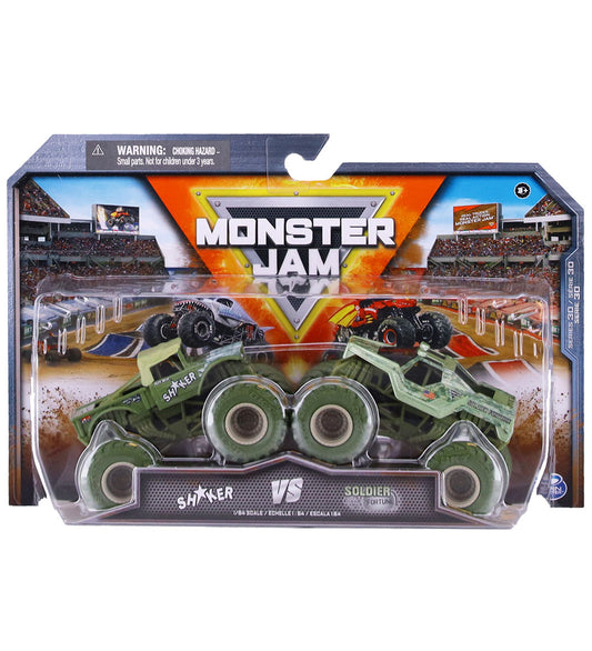 Monster Jam Truck - 1:64 - 2-pack - Shaker/Soldier Fortune - Monster Jam - OneSize - Auto´s
