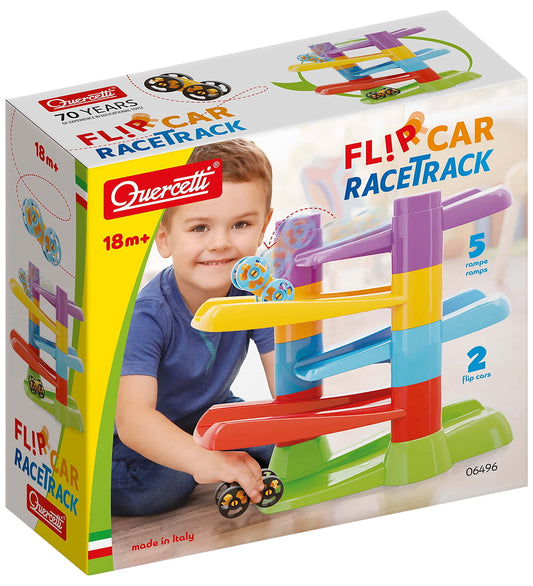 Quercetti Racebaan - Flip Car - 7 Onderdelen - 06496 - Quercetti - OneSize - Racebanen