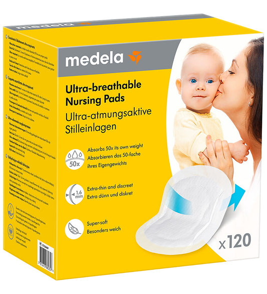 Medela Borstvoedingspads - 120 st. - Ultra ademend - Medela - OneSize - Borstvoedingspads