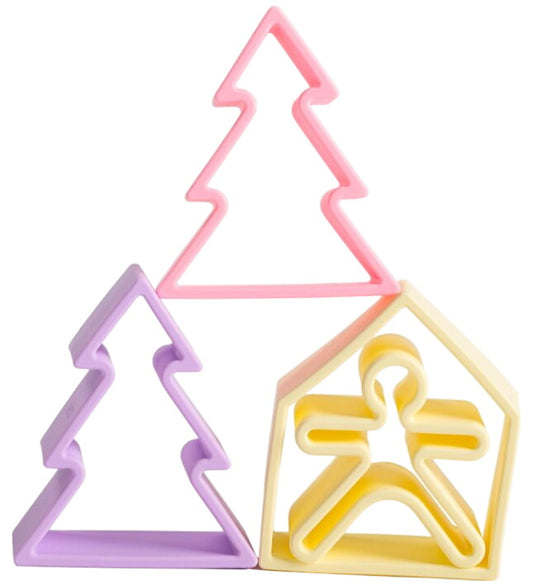 Dëna Activiteitenspeelgoed - Silicone - 9 Onderdelen - Pastel - Dëna  - OneSize - Activiteitenspeelgoed