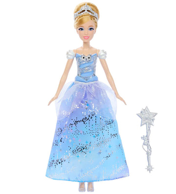 Disney Princess Pop m. Geluid/Licht - 30 cm - Askepot - Disney Princess - OneSize - Poppen