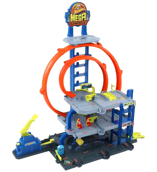 Hot Wheels City MEGA Garage - Hot Wheels - OneSize - Racebanen