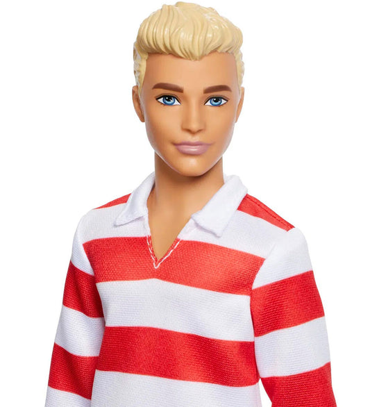 Barbie Pop - Fashionista - Ken m. Rood & White Strepen - Barbie - OneSize - Poppen