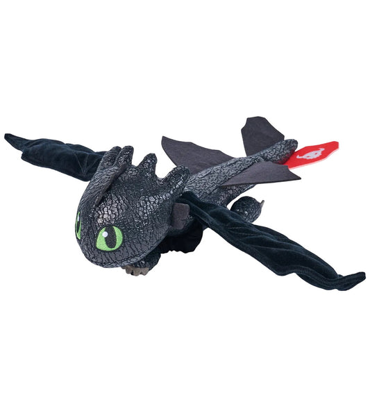 Dragons Knuffel - Filmdraak - Zwevende knuffel Tandloos - 30cm - Dragons - OneSize - Knuffels