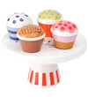 Kids Concept Speelgoedeten - Schotel m. Taarten - Hout - 16 cm - - Kids Concept - OneSize - Speelgoedeten