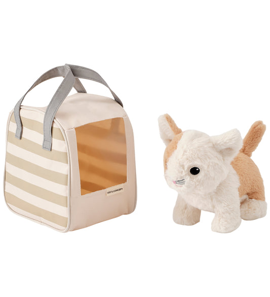 Kids Concept Cat m. Tas - Beige/Wit - Kids Concept - OneSize - Knuffels