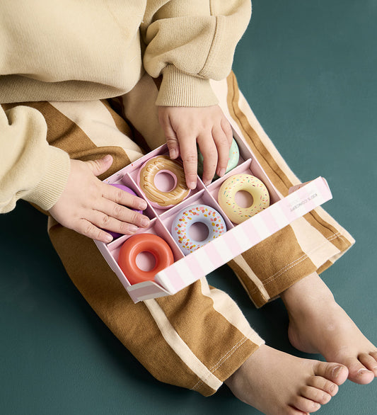 Kids Concept Donuts - 6 st. - Hout - Kids Concept - OneSize - Speelgoedeten