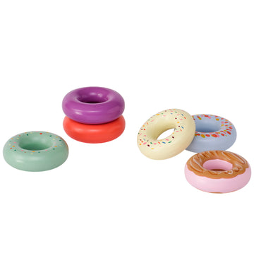 Kids Concept Donuts - 6 st. - Hout - Kids Concept - OneSize - Speelgoedeten