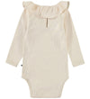 Molo Romper l/s - Rib - Faye - Summer Zand - Molo - 1 jaar (80) - Rompers Lange Mouw