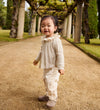 Molo Romper l/s - Rib - Faye - Summer Zand - Molo - 1 jaar (80) - Rompers Lange Mouw