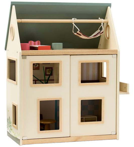 Kids Concept Poppenhuis - Aiden - 46 cm - Hout/Meerkleurig - Kids Concept - OneSize - Poppenhuizen