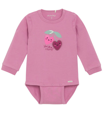 Minymo Romper l/s - Mauve Orchid - Minymo - 62 - Rompers Lange Mouw