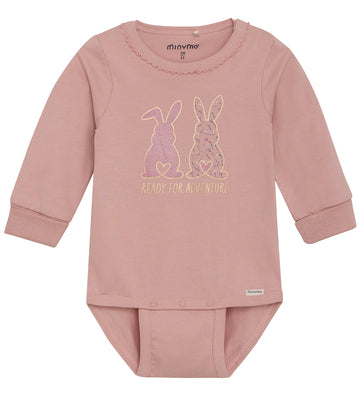 Minymo Romper l/s - Misty Rose - Minymo - 74 - Rompers Lange Mouw