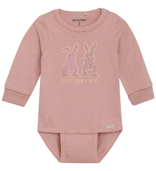Minymo Romper l/s - Misty Rose - Minymo - 74 - Rompers Lange Mouw