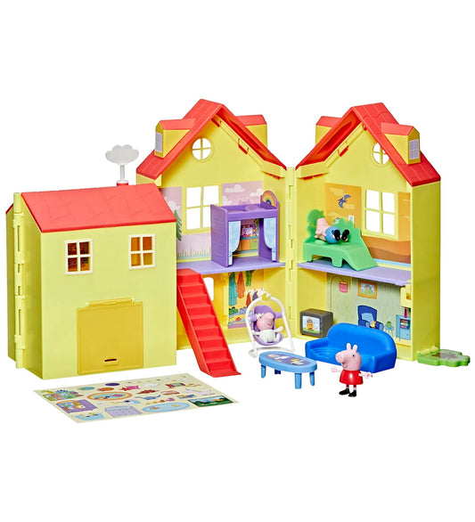 Peppa Pig Poppenhuis - 80 cm - Peppa's BIG Familiehuis - Gurli Gris - OneSize - Poppenhuizen