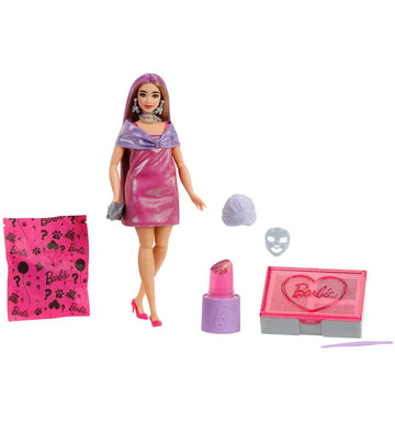 Barbie Pop - Party Uitgepakt Roze Curvy Doll - Barbie - OneSize - Poppen