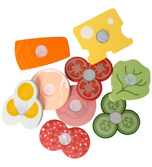 MaMaMeMo Speelgoedeten - Sandwich - Hout - MaMaMeMo - OneSize - Speelgoedeten