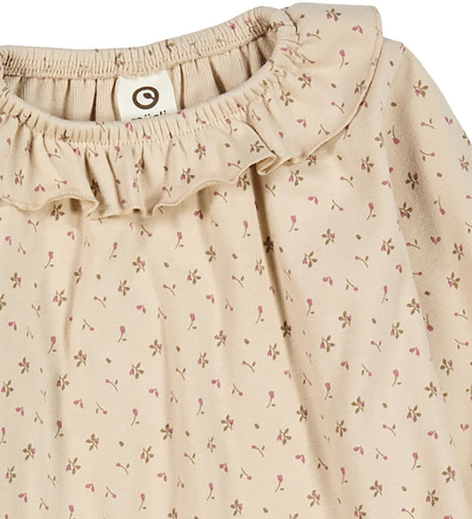 Müsli Romper l/s - Aster Frill - Oak/Nostalgie Rose/Beige - Müsli - 1½ jaar (86) - Rompers Lange Mouw