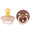 BIBS Colour Fopspenen - Maat 1 - 2-pack - Rond - Blush Marmot Mi - BIBS - 0-6 mnd - Fopspenen