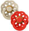 BIBS Boheems Fopspenen - Maat 1 - 2-pack - Rond - Vanilla/Candy  - BIBS - 0-6 mnd - Fopspenen