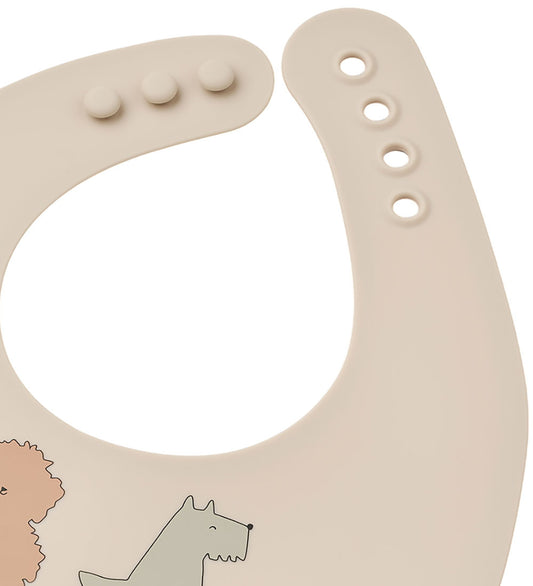 Liewood Slabbetjes - Silicone - 2-pack - Ember - Katten Eend Hon - Liewood - OneSize - Slabbetjes