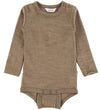 Joha Romper l/s - Wol/Zijde - Beige Melange - Joha - 70 - Rompers Lange Mouw