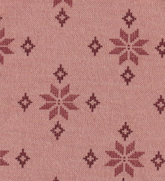 Joha Babymuts - Wol/Katoen - Rose m. Sneeuwvlokken - Joha - 48 cm - Babymutsen