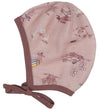 Joha Babymuts - Wol/Bamboe - Roze m. Print - Joha - 45 cm - Babymutsen