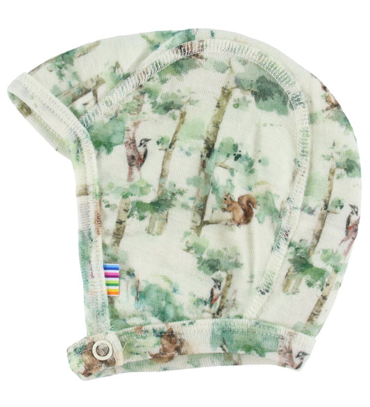 Joha Babymuts - Wol - Off White m. Bomen - Joha - 41 cm - Babymutsen