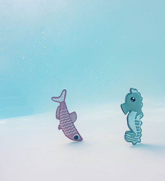 Splash About Badspeelgoed - 2 st. - Seahorse & Sardientjes - Splash About - OneSize - Badspeelgoed