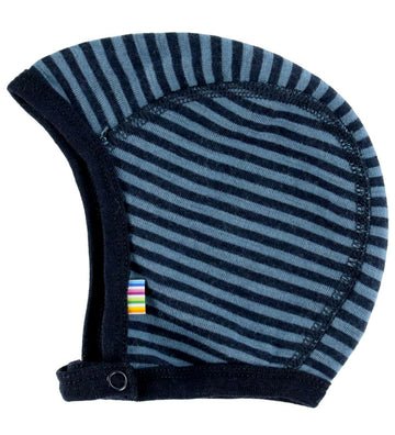 Joha Babymuts - Wol - Blauw m. Strepen - Joha - 45 cm - Babymutsen