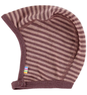 Joha Babymuts - Wol - Rose m. Strepen - Joha - 34 cm - Babymutsen