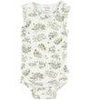 Joha Romper mouwloos - Wol/Zijde - Off White m. Bomen - Joha - 50 - Rompers Mouwloos