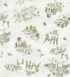 Joha Babymuts - Wol/Zijde - Off White m. Bomen - Joha - 37 cm - Babymutsen