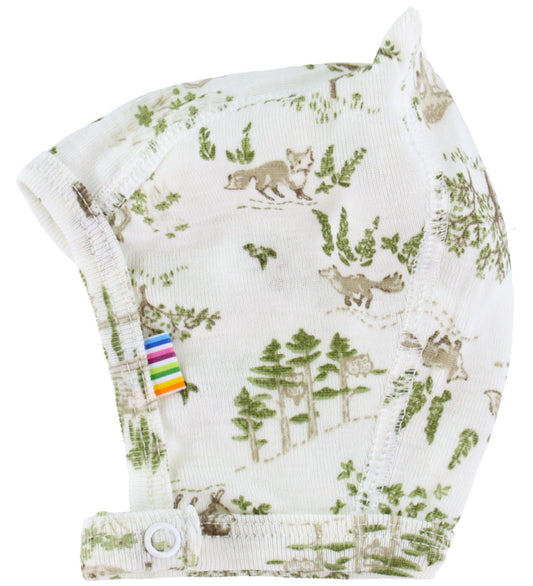 Joha Babymuts - Wol/Zijde - Off White m. Bomen - Joha - 50 cm - Babymutsen
