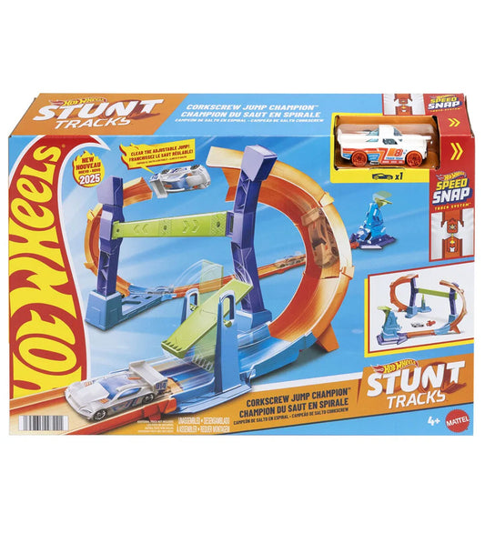 Hot Wheels Racebaan - Stunttracks - Kurkentrekkersprong Champion - Hot Wheels - OneSize - Racebanen