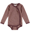 Joha Wikkelromper l/s - Wol - Rose m. Strepen - Joha - 60 - Rompers Lange Mouw