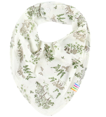 Joha Babyslabbetje - Wol/Zijde - Off White m. Bomen - Joha - OneSize - Kwijlsjaaltjes