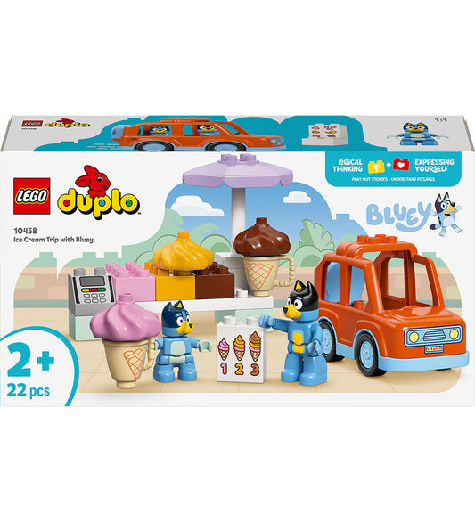 LEGO® DUPLO - Ijs-Excursie met Bluey 10458 - 22 Onderdelen - LEGO® - OneSize - Blokken