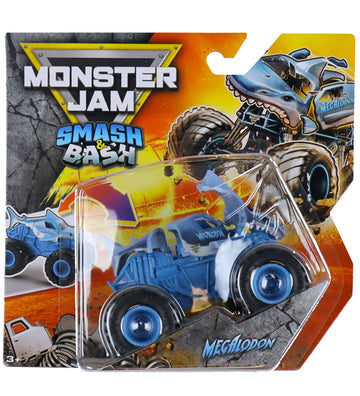 Monster Jam Truck - 1:64 - Smash & Bash - Megalodon - Monster Jam - OneSize - Auto´s