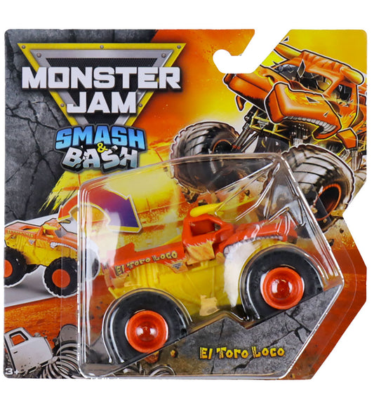 Monster Jam Truck - 1:64 - Smash & Bash - El Toro Loco - Monster Jam - OneSize - Auto´s