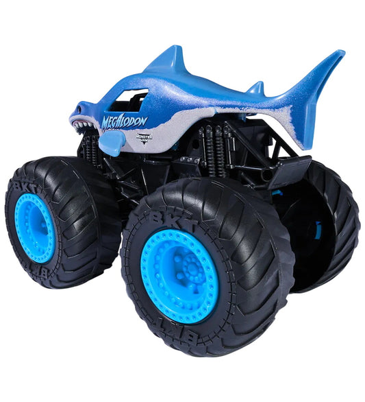 Monster Jam Truck m. Geluid/Licht - 1:24 - Megalodon - Monster Jam - OneSize - Auto´s