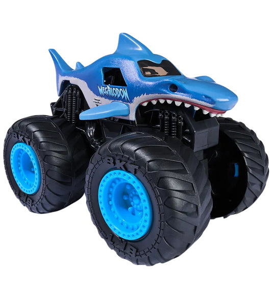 Monster Jam Truck m. Geluid/Licht - 1:24 - Megalodon - Monster Jam - OneSize - Auto´s