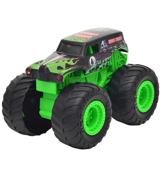 Monster Jam Truck m. Geluid/Licht - 1:24 - Grave Digger - Monster Jam - OneSize - Auto´s