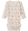 Lil' Atelier Romper l/s - Wol - Noos - NbfNoel - Morganiet/Berry - Lil Atelier - 1 jaar (80) - Rompers Lange Mouw