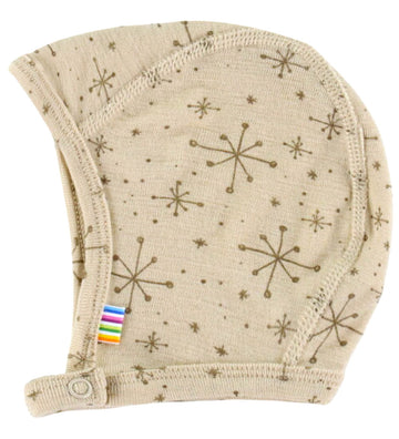 Joha Babymuts - 1-lag - Wol - Beige m. Sterren - Joha - 41 cm - Babymutsen