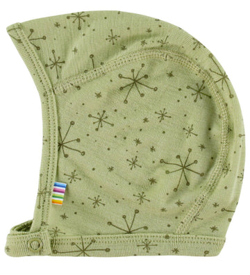 Joha Babymuts - 1-lag - Wol - Licht Olive m. Sterren - Joha - 37 cm - Babymutsen