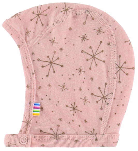 Joha Babymuts - 1-lag - Wol - Roze m. Sterren - Joha - 41 cm - Babymutsen