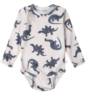 That's Mine Romper l/s - Ellis - Mono Dino - Thats Mine - 68 - Rompers Lange Mouw